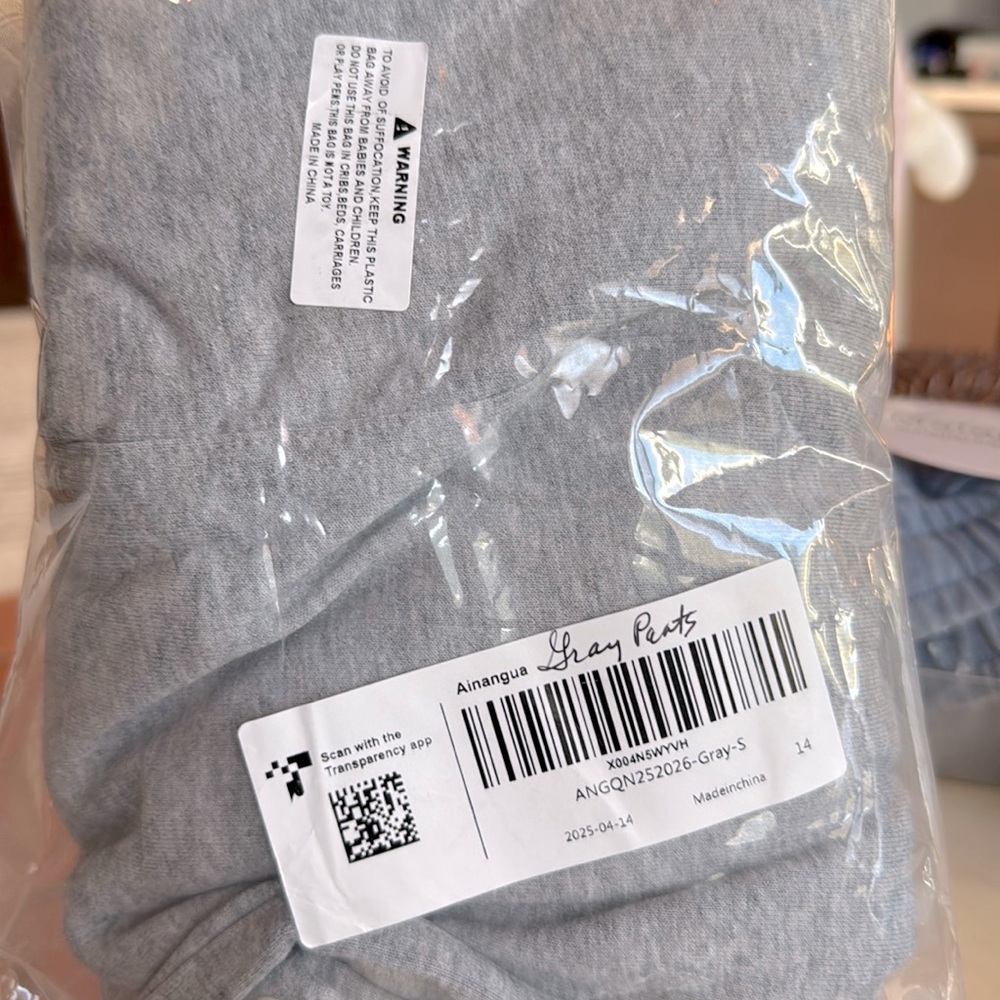 NWT Ladies Gray Sweatpants-S-Pockets - Picture 8 of 8